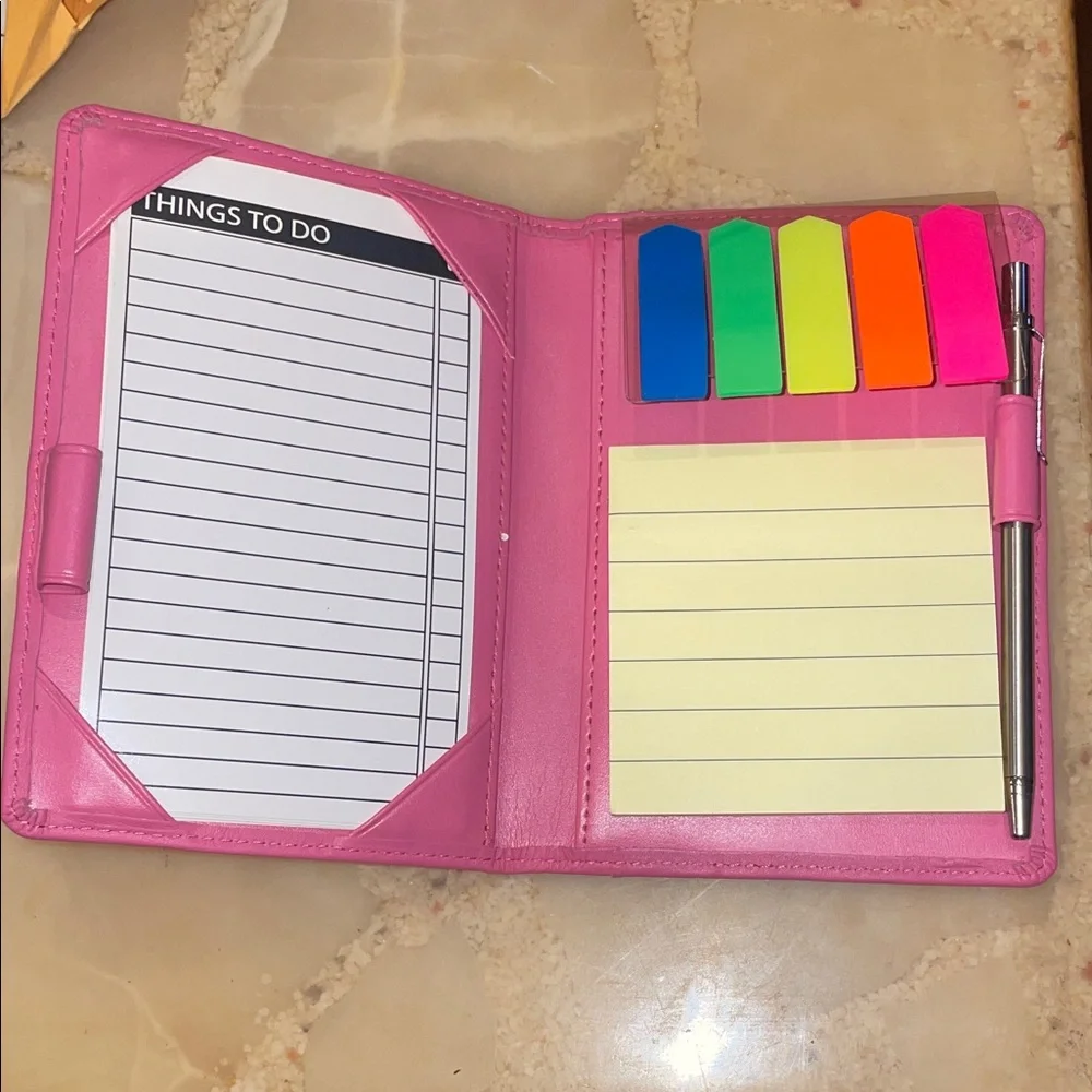 Bright Pink Travel Wallet/planner